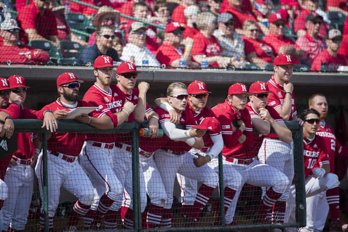 Nebraska baseball dugout 2021